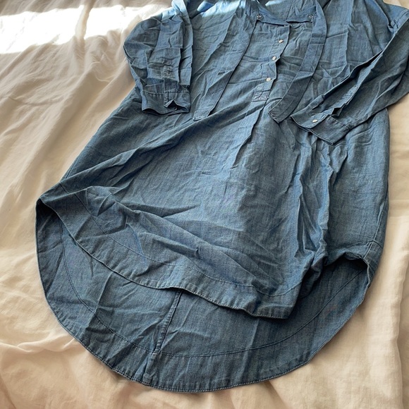 SOLD - NEW ZARA denim shirt dress - Picture 2 of 4